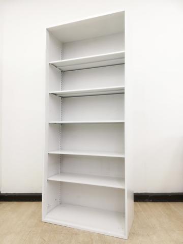 【収納力抜群の大容量ハイキャビネット！】■ウチダ　オープン書庫　W900×D450×H2150mm　ホワイト　ベース無　■よく使うカタログやファイルの整理にオススメ！扉が無いから出し入れしやすい！