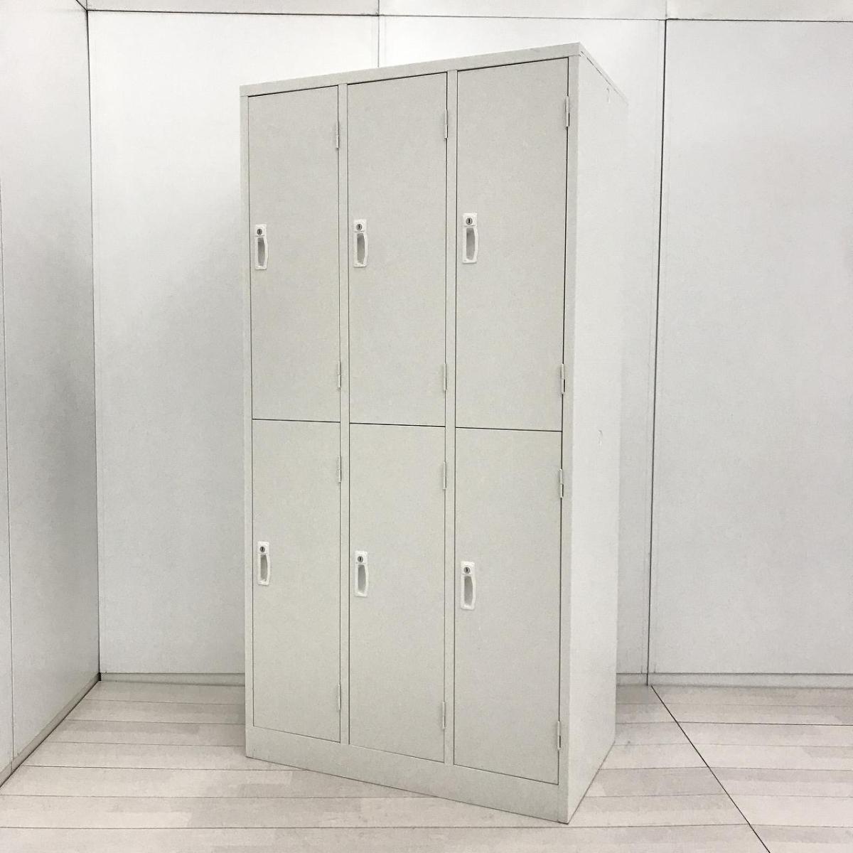 【移転や増員を検討されている方にオススメ！常に人気の高い更衣用ロッカー！】■生興製　AKLシリーズ　6人用ロッカー　更衣用ロッカー　W900×D515㎜　■シリンダー錠　■ホワイト　【弊社使用欄：A01054328】
                        AKLロッカー
                                    中古
            