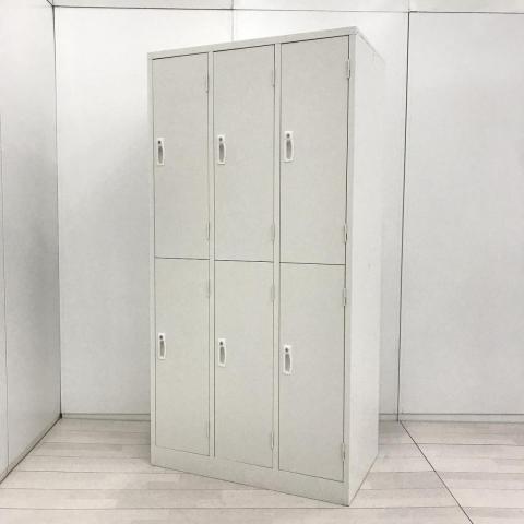 【移転や増員を検討されている方にオススメ!常に人気の高い更衣用ロッカー!】■生興製 AKLシリーズ 6人用ロッカー 更衣用ロッカー W900×D515㎜ ■シリンダー錠 ■ホワイト 【弊社使用欄:A01054328】