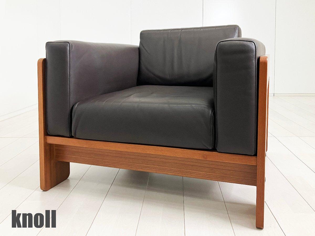 KNOLL/ノール■ヴィンテージ■1人掛けソファ■総本革■ブラック■モダン■ 中古】 Knoll/ノール ソファー 570490 - 中古オフィス家具ならオフィス
