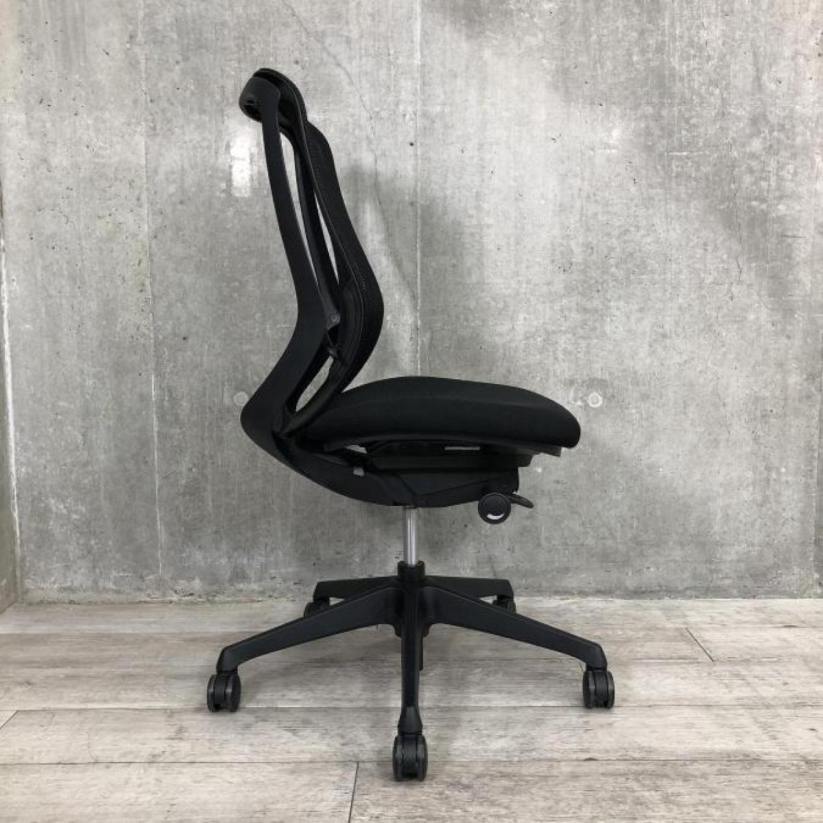 中古】シルフィーメッシュ オカムラ/okamura 肘無ハイバックチェア