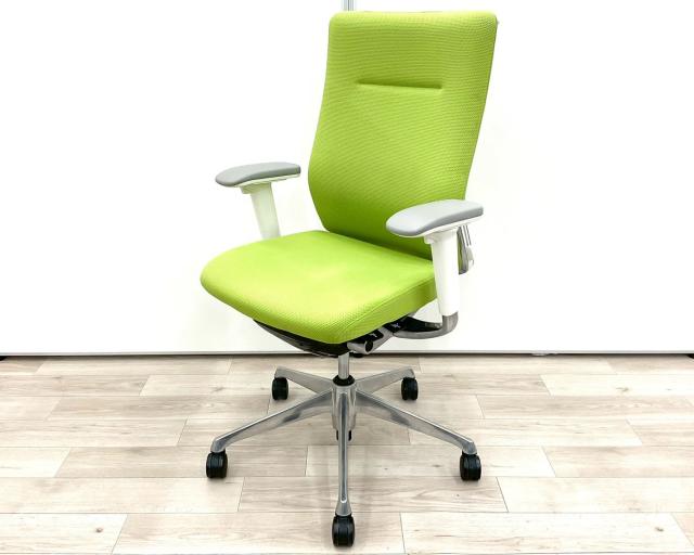 【中古】コーラルメッシュ CQ88BZ　FSF5 オカムラ（okamura） 肘付ハイバックチェア