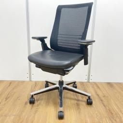 【レア】コクヨ製　インスパインシリーズ　皮張り　ワイヤーランバーサポートを搭載！　肘付きハイバックチェア！！