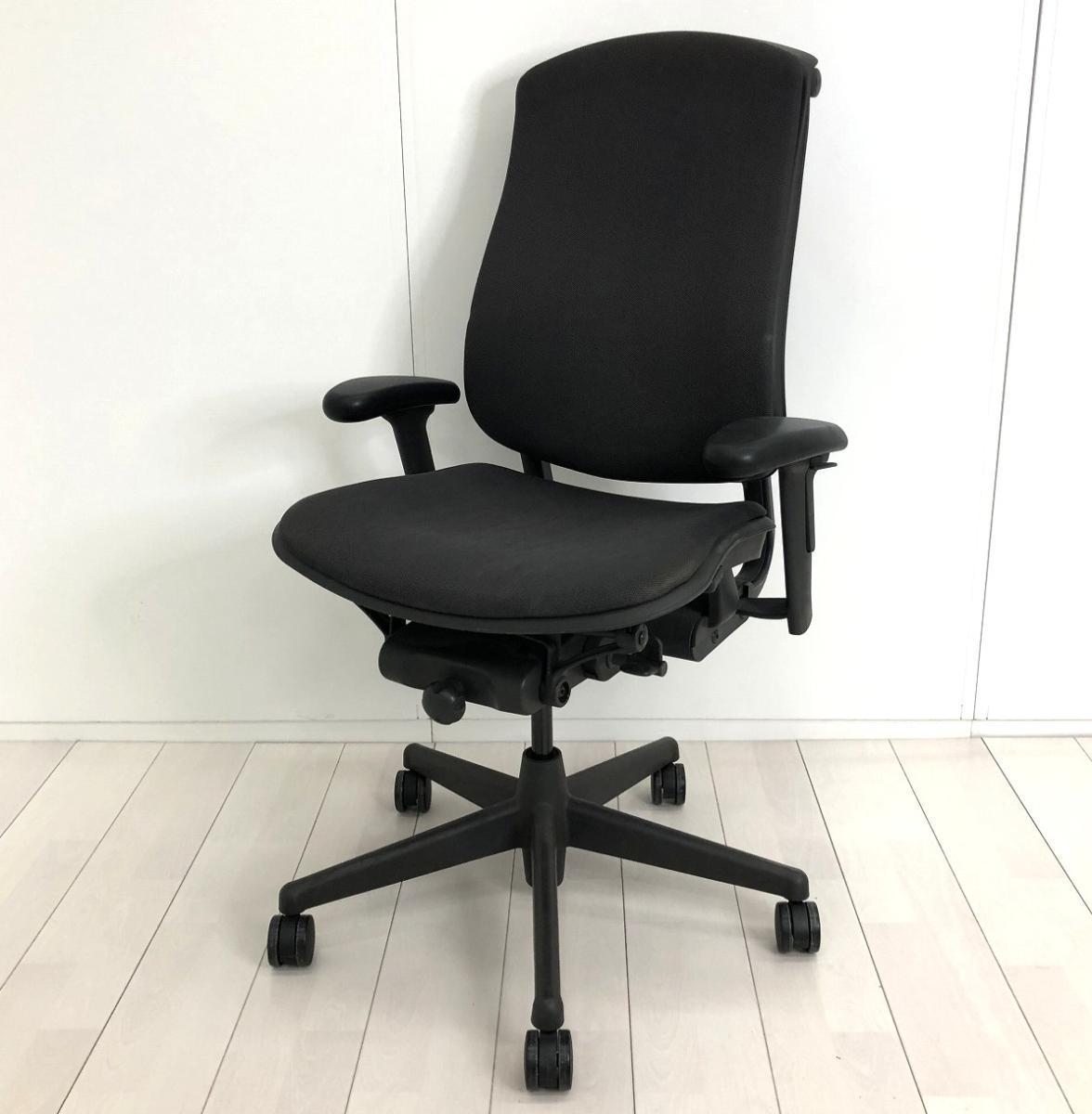【人とは違うデザインのチェアをお探しの方におすすめ！】■ハーマンミラー(Herman Miller)製　セラチェア　肘付ハイバック　■可動肘・ランバーサポート付き　■ブラック【弊社使用欄：A01049324 K】
                        セラチェア
                                    中古
            