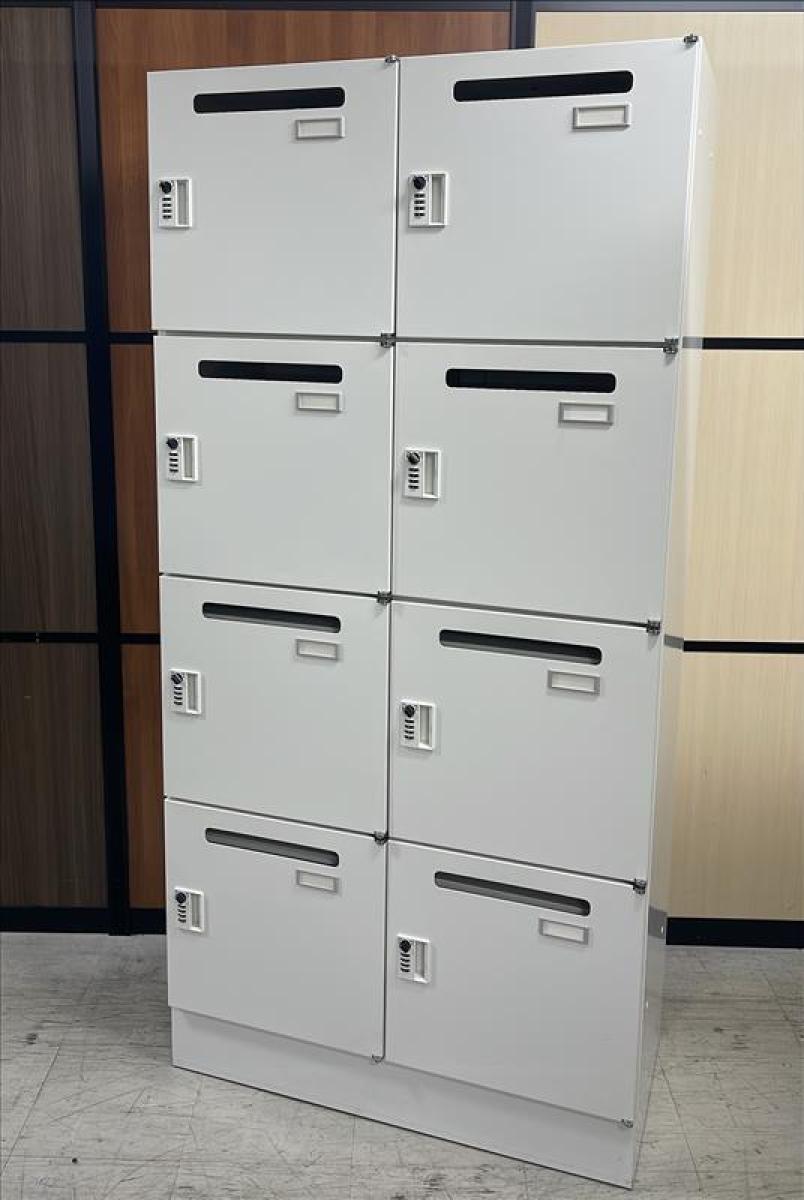 【引き取り限定】70%OFF 激安！！新品8人用　鍵付きロッカー 中古】シンラインロッカー イトーキ/ITOKI 8人用パーソナルロッカー