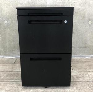 【オシャンティでスタイリッシュ！今人気のブラックカラー入荷！】■イトーキ製　3段ワゴン　H650mm　ハイワゴン　■ファイル書類や手荷物もバッチリ収納！【ITOKI　CZR】