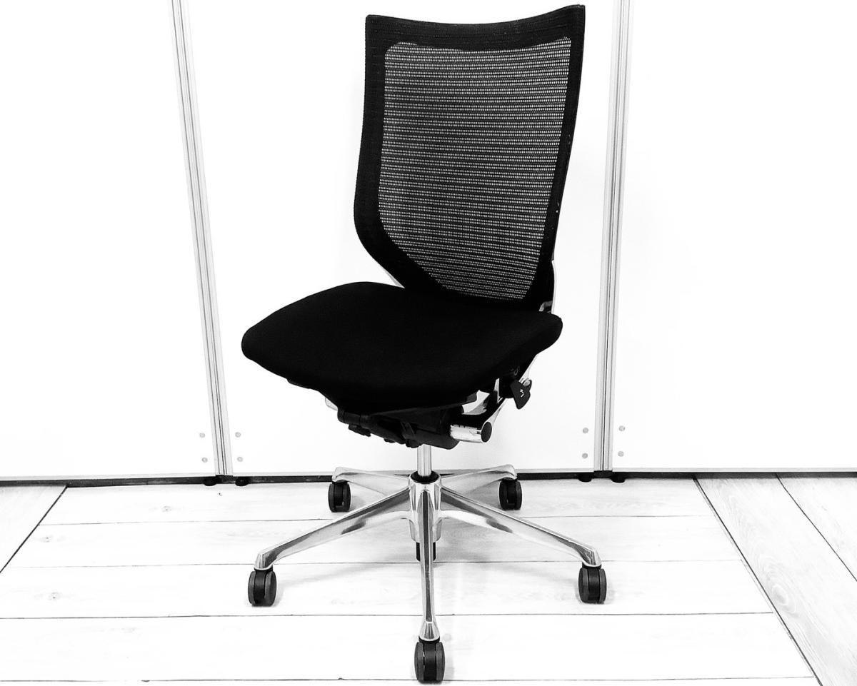 【肘無/クッション座面/ランバーサポート無】スタンダードメッシュ ブラックボディアームレストなし オススメ(おすすめ) 大人気  ・Okamura/オカムラ ・Baron/バロン ※横浜本店撮影画像※
                        バロンチェア
                                    中古
            