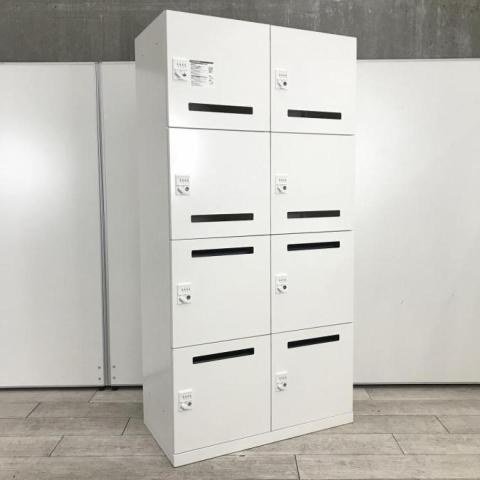 【中古】ピクスライン  オカムラ（okamura） 8人用パーソナルロッカー
