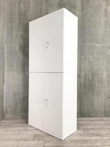 【圧倒的保管量!コレ1台でオフィス書類をスッキリ整理!】■オカムラ(okamura)製 レクトラインシリーズ 上下両開き書庫セット H2150㎜ ■ホワイト ■シリンダー錠 【高品質で安心のスチールキャビネット!】【弊社使用欄:A01055174/A01055175】【ID】