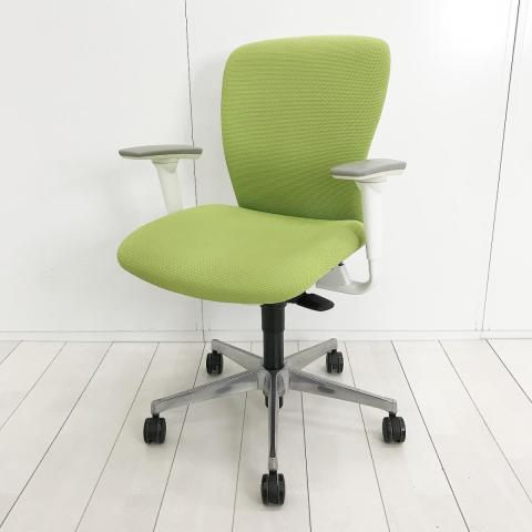 【中古】スラート C382WA　FSF5 オカムラ（okamura） 肘付ローバックチェア