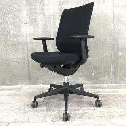 【オフィスの王道！納得の座り心地！魔法のように売れ続けている定番のオフィスチェア！】■コクヨ(KOKUYO)製　ウィザード(wizard)チェア　肘付　ハイバック　■固定肘　■ブラック【弊社使用欄：A01036629】【ID】