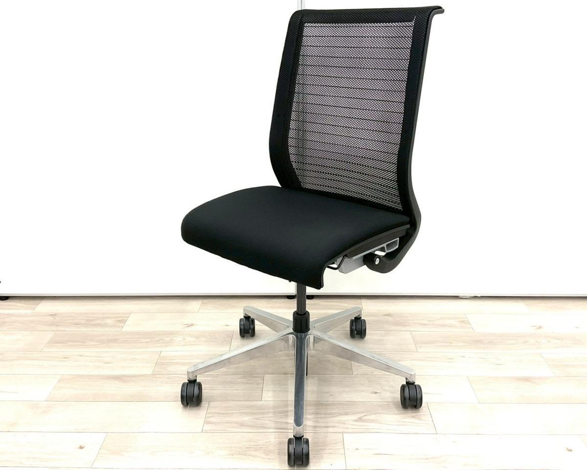■スチールケース(Steelcase)製　■シンクチェア　■肘無し　■ハイバック　■背面メッシュ　■ブラック（black）　■オススメ/人気/定番商品　【弊社使用欄：A01049480  K】【ID】
                        シンクチェア（旧モデル）
                                    中古
            
