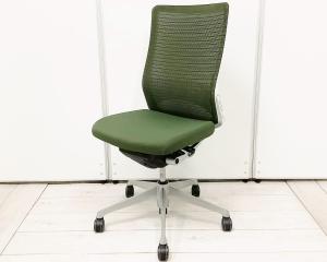 【在庫入替セール品!(本在庫限定価格)】■オカムラ(okamura)製 ■コーラル(choral)チェア ■ハイバック ■背メッシュ ■グリーン ■オススメ/人気/定番商品 【弊社使用欄:A01043897 K】
