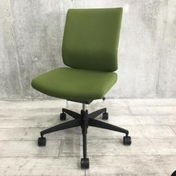 ■コクヨ(KOKUYO)製　■ウィザード2(wizard2)チェア　■肘無　■ハイバック　■クッションタイプ　■ランバーサポート付き　■オリーブグリーン×ホワイトシェル【弊社使用欄：A01041746】