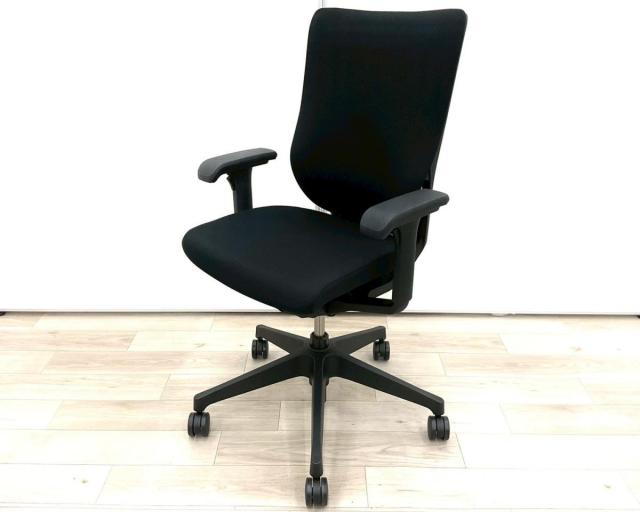 【中古】エピオスチェア KE-410GB-T1T1T1 イトーキ（ITOKI） 肘付ハイバックチェア