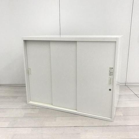 【中古】レクトライン 4B451Y　ZA75 オカムラ（okamura） ローキャビネット／引き違い