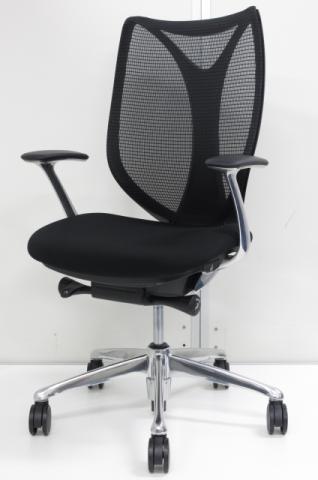 【中古】サブリナ  オカムラ（okamura） 肘付ハイバックチェア