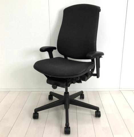 【中古】セラチェア CJ1222AASF AJG1BBG1G1BK Herman Miller（ハーマンミラー） 肘付ハイバックチェア