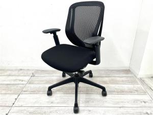 中古】シルフィーメッシュ オカムラ/okamura 肘付ローバックチェア