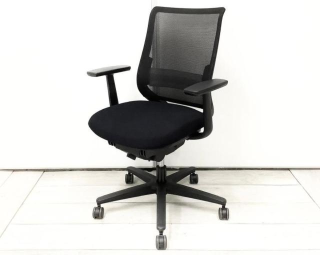 【中古】ミトラシリーズ CRSG2920E6N コクヨ（KOKUYO） 肘付ローバックチェア