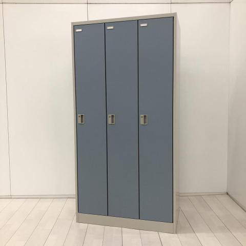 【中古】FZタイプ 4573FZ　Z492 オカムラ（okamura） 3人用更衣ロッカー