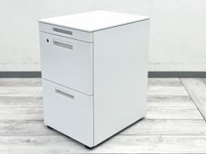 おすすめ/定番/大人気　コクヨ（KOKUYO）製　GTワゴンシリーズ　3段ワゴン　フリアドワゴン　W395×D500×H650㎜　■シリンダー錠　■ホワイト