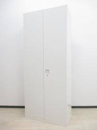 【A4ファイル6段収納可能と圧倒的な保管量】■オカムラ製（okamura）　レクトライン（Rectline）　両開き書庫　ハイキャビネット　■ホワイト【オフィス書類をスッキリ整理】オフィスバスターズ　水戸サテライト