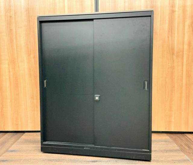 【中古】レクトライン  オカムラ（okamura） ローキャビネット／引き違い