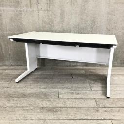 【上長デスクの定番！！W1400】平机　コクヨ　IS　ホワイト　引き出し付き【配線カバーも充実の高品質デスク！】