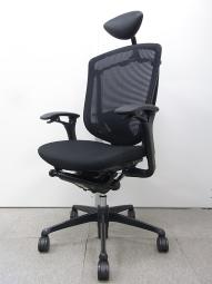 【レア商品!】オカムラ製 Contessa(コンテッサ) クッション×メッシュ ヘッドレスト付きのハイバックタイプ!