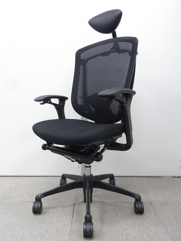 【中古】コンテッサチェア CM32BB オカムラ（okamura） 肘付ハイバックチェア