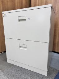 ■イトーキ製（ITOKI）製　エスキャビネット（eS）　2段ラテラル　ローキャビネット　H720㎜ 　■シリンダー錠