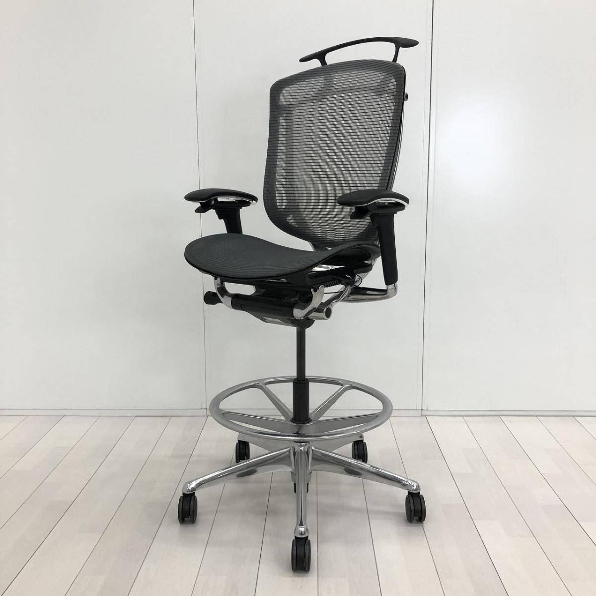 ★オカムラ製　コンテッサセコンダ　ライトグレー　　背・座面メッシュ　可動肘・ハンガー・足掛け付　世界で認められた革新的タスクチェア！　人間工学に基づいた快適な座り心地を実現！　ハイチェア　肘付きハイチェア！！
                        コンテッサ セコンダ
                                    中古
            