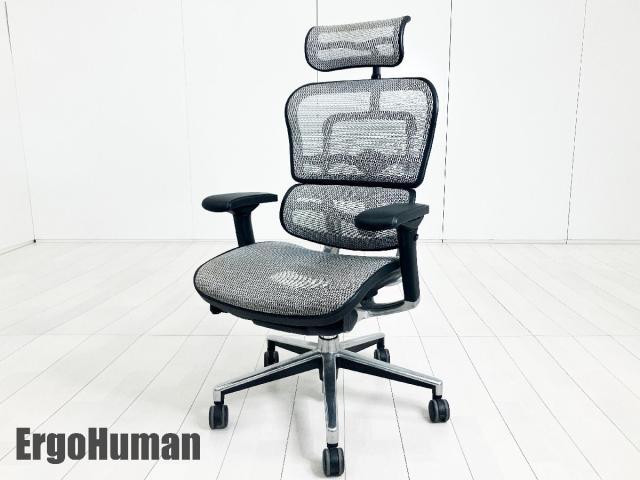 【中古】ベーシック  Ergohuman（エルゴヒューマン） 肘付ハイバックチェア