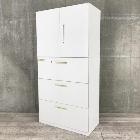 ハイキャビネット／両開き＋3段ラテラルの格安販売 - 中古オフィス家具