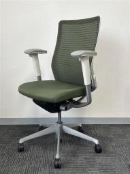 【クレジット決済優先】【どんな空間にも調和するデザインと最上級の操作性！】【人気のメッシュチェア】■オカムラ（okamura）　コーラル（Choral）　ハイバック　肘付き　■メッシュ背面　■可動肘つき　ダークグリーン オフィスバスターズ　水戸サテライト