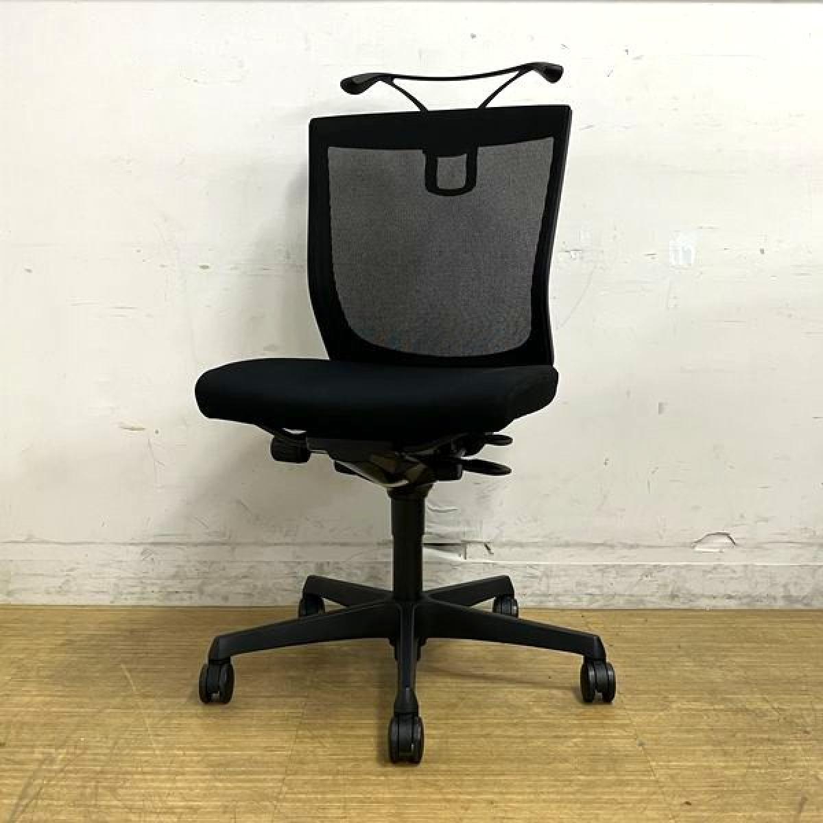 中古】エスクード C432ZR FHB1 オカムラ/okamura 肘無ローバックチェア 