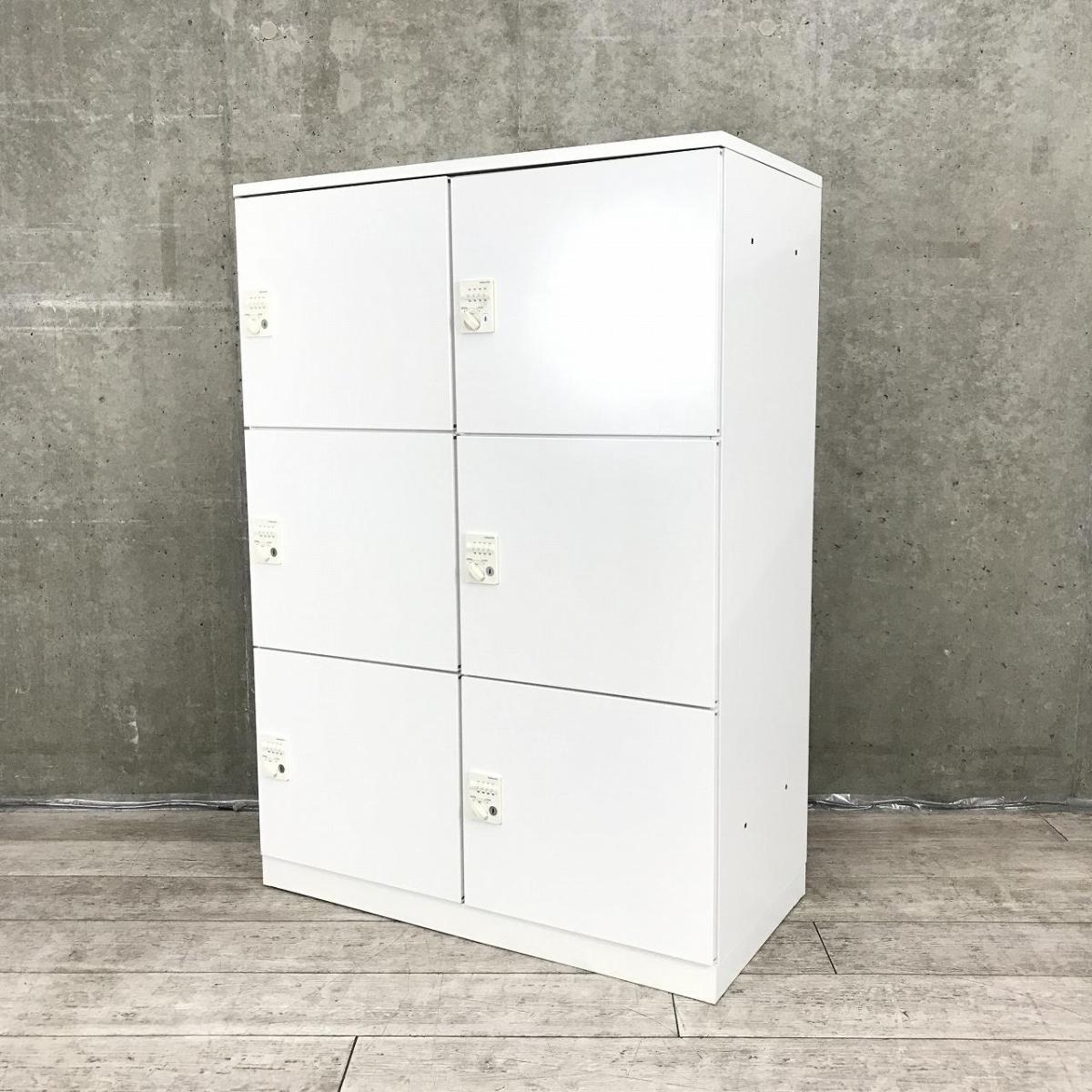 【ダイヤル錠タイプでセキュリティ対策もバッチリ！便利なコンセント機能搭載！】■コクヨ（KOKUYO）　エディアシリーズ　6人用パーソナルロッカー　天板付き　■コンセント付　■ダイヤル錠　■ホワイト オフィスバスターズ　水戸サテライト　日立市、常陸太田市、高萩市、北茨城市、常陸大宮市、大子町 ひたちなか市
                        エディアロッカー
                                    中古
            