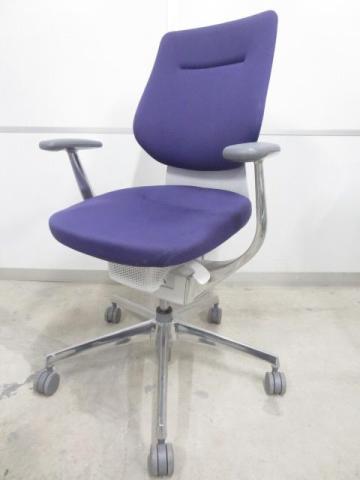 【中古】イング バーチカル アルミ CRS-G3202 E1 コクヨ（KOKUYO） 肘付ミドルバックチェア