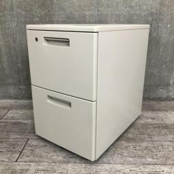 【ファイル収納に強い２段タイプ】シンプルデザインの使い勝手が良いキャスター付きワゴンが入荷　■コクヨ（KOKUYO）　BS+シリーズ　2段タイプ　■グレー オフィスバスターズ　水戸サテライト