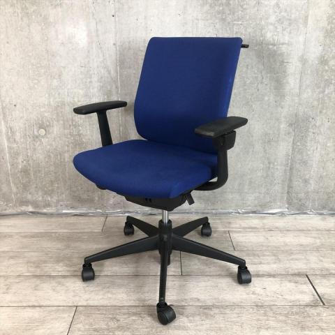 【中古】ウィザードチェア  コクヨ（KOKUYO） 肘付ローバックチェア