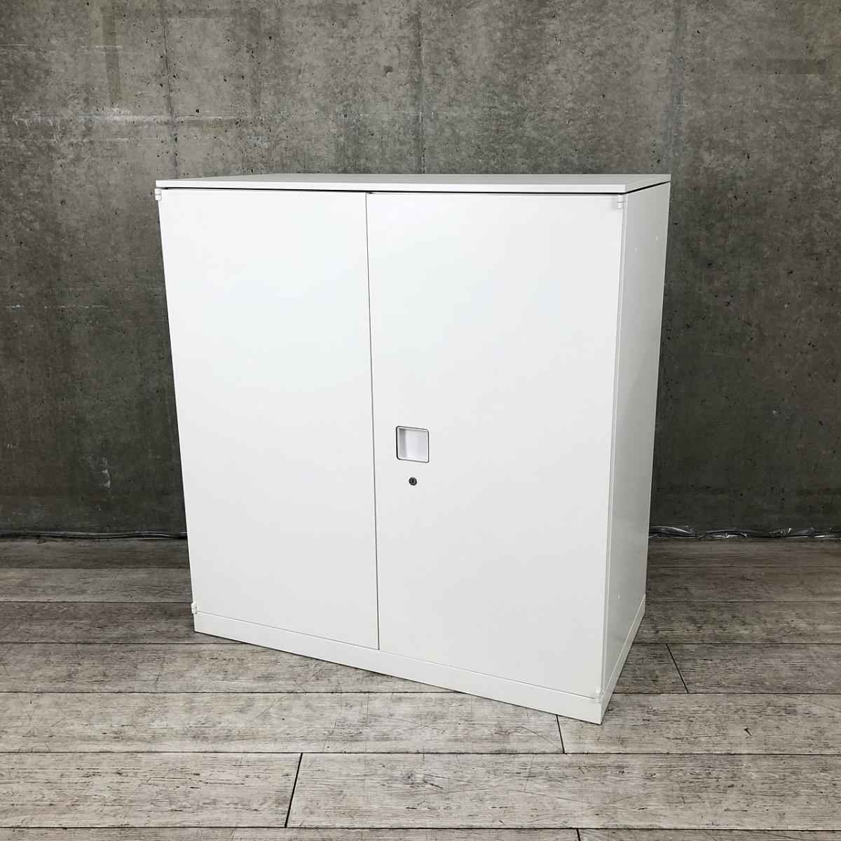 【在庫入替セール品！（本在庫限定価格）】【高さ少し低めのレア商品！】■Okamura/オカムラ　■レクトライン　■ホワイト/white　■W900/D450/H960　■天板付き　■ベース付き　■収納　■シリンダー錠　■オススメ/大人気/定番商品【弊社使用欄：A00999265】
                        レクトライン
                                    中古
            