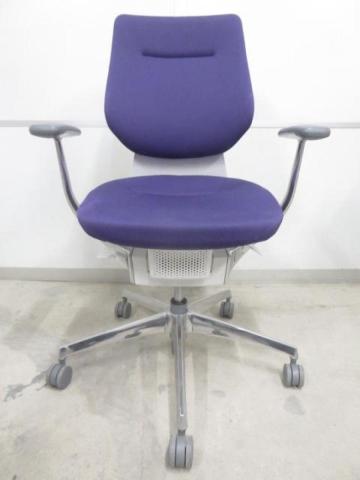 【中古】イング バーチカル アルミ CRS-G3202 E1 コクヨ（KOKUYO） 肘付ミドルバックチェア