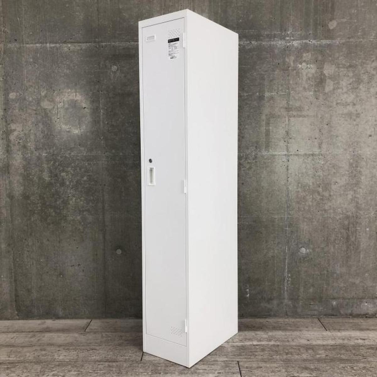 【横幅スリムな315㎜！掃除用具入れにもおすすめな1人用ロッカー！】■コクヨ(KOKUYO)製　LKロッカーシリーズ　1人用ロッカー　更衣用　W315×D515㎜　■シリンダー錠　■ホワイト【弊社使用欄：A01057666】
                        LKロッカー
                                    中古
            