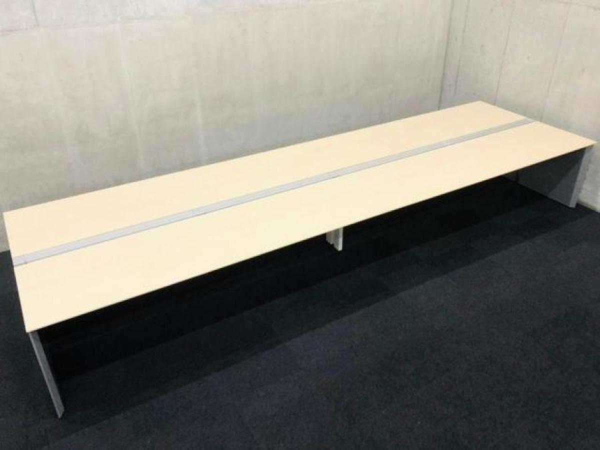 【関西倉庫入荷】■コクヨ/ワークヴィスタ　フリーアドレスデスク　W3600mm×D1400mm　■天板ライトナチュラル×シルバー脚
                        ワークヴィスタ
                                    中古
            