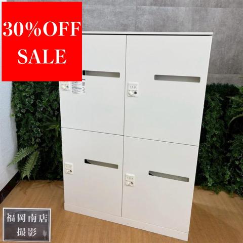 【中古】レクトラインロッカー 4Z6JWY ZA75 オカムラ（okamura） 4人用パーソナルロッカー