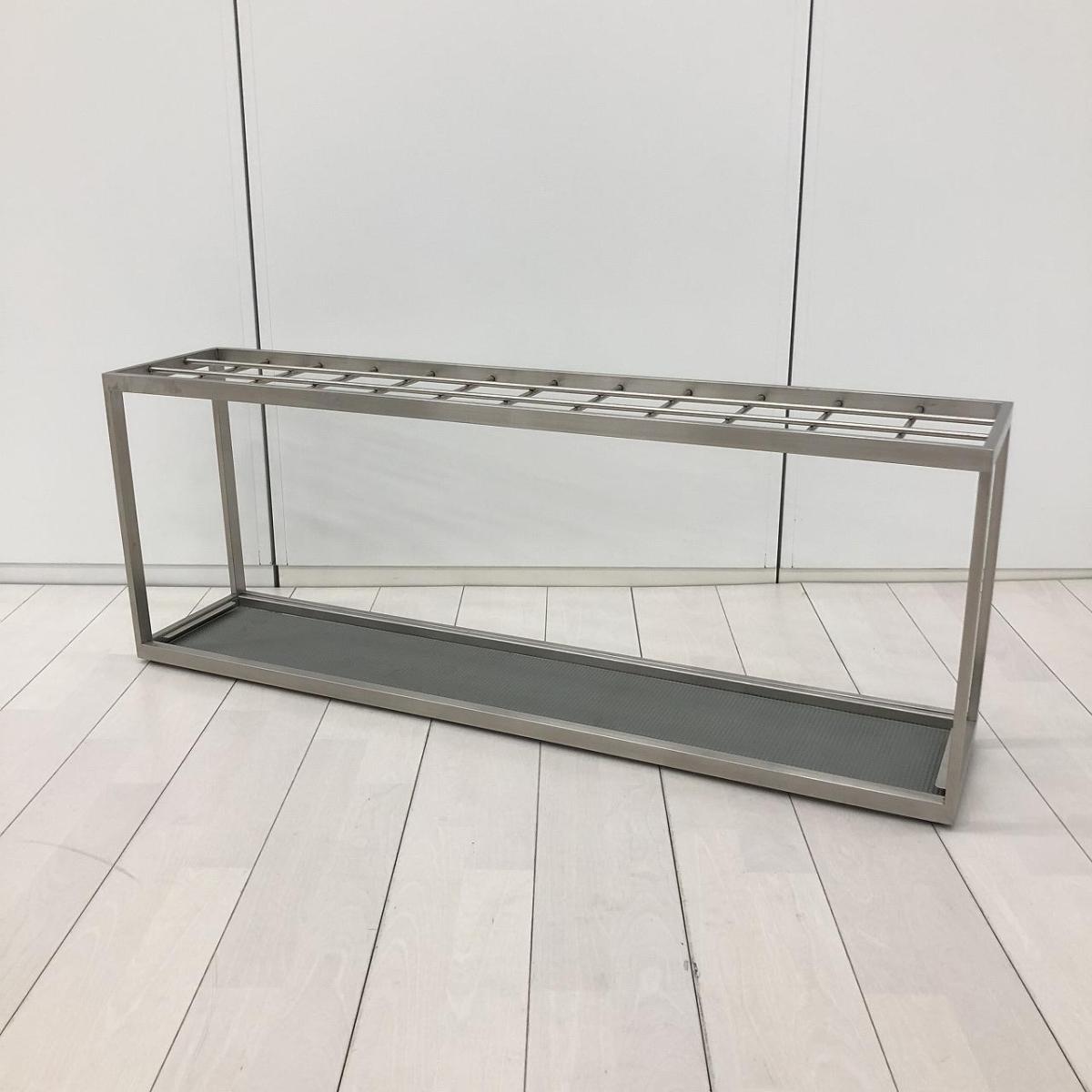 ☆オフィスやクリニックの入口に是非！　■オカムラ製　傘立て　36分割/72本収納　ステンレスヘアーライン仕上げ　■多人数で使用できる大型タイプ！
                        L971
                                    中古
            