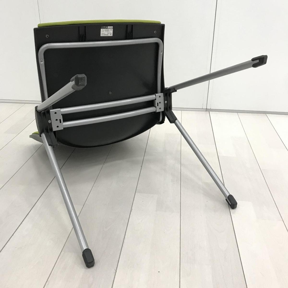 中古】レコス KLA-220GB-T2Q6 イトーキ/ITOKI スタッキングチェア