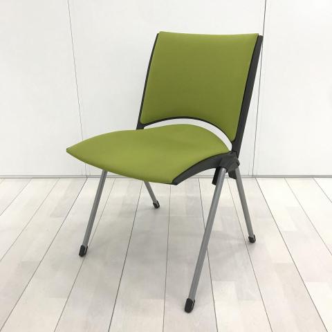 【中古】レコス KLA-220GB-T2Q6 イトーキ（ITOKI） スタッキングチェア