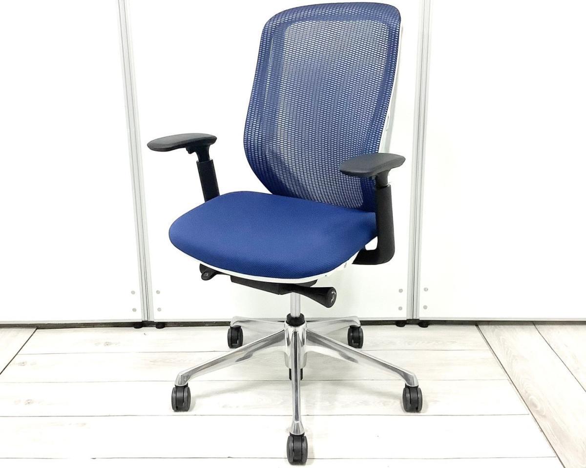 【2022年製】【肘カスタム品】【肘有（可動肘/アジャストアーム）/コートハンガー無】ワークチェア  アームレスト付 ホワイトボディ オススメ(おすすめ) 大人気 ・Okamura/オカムラ ・Sylphy/シルフィー ※横浜本店撮影画像※
                        シルフィーメッシュ
                                    中古
            